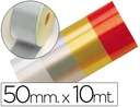 [870305] CINTA FANTASIA 10 MT X 50 MM PLATA