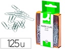 [KF02021] CLIPS NIQUELADOS Q-CONNECT 26 MM CAJA DE 125 UNIDADES