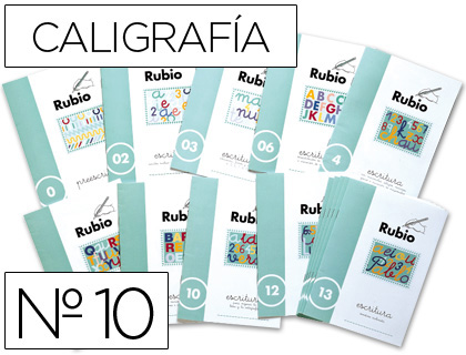 CUADERNO RUBIO CALIGRAFIA Nº 10