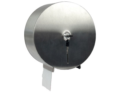 DISPENSADOR Q-CONNECT DE PAPEL HIGIENICO JUMBO ACERO INOXIDABLE 115X254X265 MM