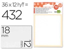[ET03] ETIQUETAS LIDERPAPEL SOBRE DE 10 H. + 2 H. OBSEQUIO 12X18 MM -36 UNIDADES POR HOJA