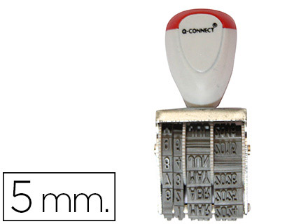 FECHADOR Q-CONNECT CON BANDA INCLUIDA DIA-MES-AÑO 5MM