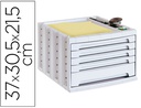 [A17482847] FICHERO CAJONES DE SOBREMESA ARCHIVO 2000 305X370X215 MM BANDEJA ORGANIZADORA SUPERIOR 5 CAJONES GRIS OPACO