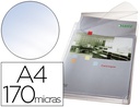 [47573003] FUNDA MULTITALADRO ESSELTE DIN A4 PVC 170 MC CON FUELLE Y SOLAPA SUPERIOR CAPACIDAD 200 HOJAS PACK DE 5 UNIDADES