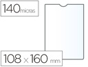 [46007] FUNDA PORTADOCUMENTO ESSELTE PLASTICO TRANSPARENTE 140 MICRAS TAMAÑO 108X160 MM