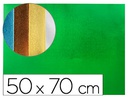 [GE92] GOMA EVA LIDERPAPEL 50X70 CM ESPESOR 2 MM METALIZADA VERDE