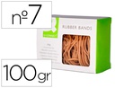 [KF14695] GOMILLAS ELASTICAS Q-CONNECT 100 GR NUMERO 7 70 X 2 MM