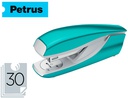 [624329] GRAPADORA PETRUS MOD 635 PETRUS WOW TURQUESA METALIZADA CAPACIDAD 30 HOJAS
