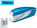 [623593] GRAPADORA PETRUS MOD 635 WOW AZUL METALIZADA CAPACIDAD 30 HOJAS