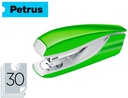 [623595] GRAPADORA PETRUS MOD 635 WOW VERDE METALIZADA CAPACIDAD 30 HOJAS