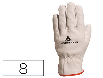 GUANTES DELTAPLUS PIEL VACUNO ESPECIAL PARA TODO TIPO DE TRABAJOS EL MAS VENDIDO DEL MERCADO TALLA 8