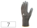 [VE702PG07] GUANTES DELTAPLUS POLIESTER ANTIDESLIZANTE LAVABLE ESPECIAL PARA MANIPULACION Y MANUTENCION GRIS TALLA 7