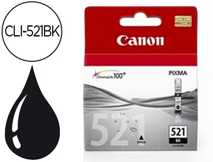 INK-JET CANON CLI-521BK NEGRO PIXMA MP620/630/980 IP3600/4600