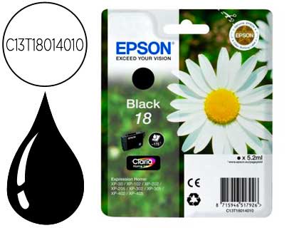 INK-JET EPSON T18 NEGRO EXPRESSION HOME XP-102 XP-205 XP-305 XP-405 CAPACIIDAD 175 PAG