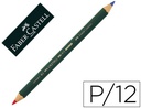 [117500] LAPICES BICOLOR FABER CASTELL GOLDFABER ROJO/AZUL UNIDAD