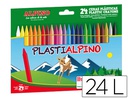 [PA000024] LAPICES CERA ALPINO PLASTI CAJA DE 24 UNIDADES COLORES SURTIDOS