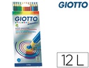 [F255700] LAPICES DE COLORES GIOTTO STILNOVO ACUARELABLES CAJA DE 12 COLORES SURTIDOS