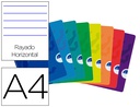 [100105791] LIBRETA ESCOLAR OXFORD OPENFLEX TAPA FLEXIBLE OPTIK PAPER 48 HOJAS DIN A4 RAYADO HORIZONTAL COLORES SURTIDOS