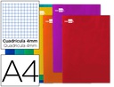 [LA02] LIBRETA LIDERPAPEL WRITE A4 80 HOJAS 60G/M2 CUADRO 4MM CON MARGEN