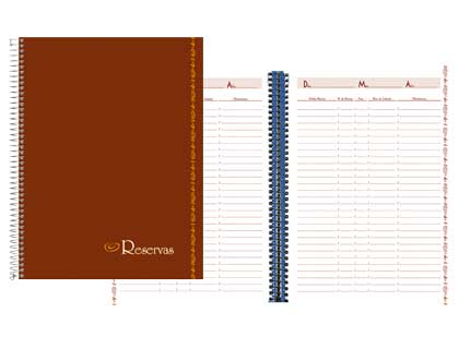 LIBRO DE RESERVAS LIDERPAPEL ESPIRAL DIN A4 RESTAURANTE 80 HOJAS PAPEL 80 GR