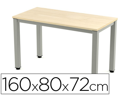 MESA DE OFICINA ROCADA EXECUTIVE 2002AD01 ALUMINIO /HAYA 160X80 CM