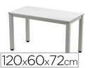 [2000AD02] MESA DE OFICINA ROCADA EXECUTIVE 200AD02 ALUMINIO /GRIS 120X60 CM