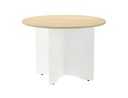 [3005AW04V24] MESA DE REUNION ROCADA MEETING 3005AW04 ESTRUCTURA MADERA BLANCO ALUMINIO EN ASPAS TABLERO BLANCO 100 CM