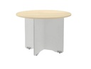 [3006AN02V24] MESA DE REUNION ROCADA MEETING 3006AN02 ESTRUCTURA MADERA GRIS ALUMINIO EN ASPAS TABLERO MADERA GRIS 120 CM