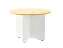 [3006AW04V24] MESA DE REUNION ROCADA MEETING 3006AW04 ESTRUCTURA MADERA BLANCO EN ASPAS TABLERO MADERA HAYA 120 CM