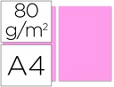 [PC54] PAPEL COLOR LIDERPAPEL A4 80GR ROSA PAQUETE DE 100 HOJAS