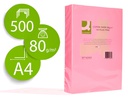 [KF16265] PAPEL COLOR Q-CONNECT DIN A4 80GR ROSA NEON PAQUETE DE 500 HOJAS