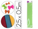 [CP13] PAPEL CRESPON LIDERPAPEL 50 CM X 2.5M 34G/M2 VERDE CLARO