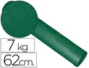 [KFC-V 62CM] PAPEL DE REGALO KRAFT LISO KFC BOBINA ANCHO 62 CM PESO 7 KG GRAMAJE 60 GR COLOR VERDE