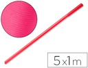 [PK42] PAPEL KRAFT LIDERPAPEL FUCSIA ROLLO 5X1 MT