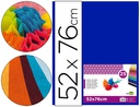 [SE20] PAPEL SEDA LIDERPAPEL AZUL 52X76 CM 18 GR PAQUETE DE 25 HOJAS
