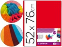 [SE23] PAPEL SEDA LIDERPAPEL ROJO 52X76 CM 18 GR PAQUETE DE 25 HOJAS