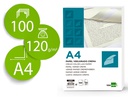 [VJ03] PAPEL VERJURADO LIDERPAPEL A4 120G/M2 CREMA PAQUETE DE 100 HOJAS
