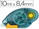 [KF10943] PEGAMENTO Q-CONNECT ROLLER COMPACT REMOVIBLE 6,5 MM DE ANCHO X 10 MT UNIDAD