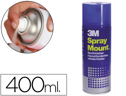 PEGAMENTO 3M SPRAY MOUNT ADHESIVO REPOSICIONABLE BOTE DE 400 ML