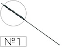 [1/13 ESCA] PELOS DE SEGUETA ESPIRAL Nº1 CAJA DE 144 UNIDADES
