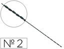 [2/13 ESCA] PELOS DE SEGUETA ESPIRAL Nº2 CAJA DE 144 UNIDADES