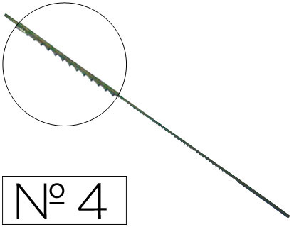 PELOS DE SEGUETA MADERA Nº4 CAJA DE 144 UNIDADES