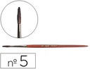 [PI05] PINCELES ACUARELA LIDERPAPEL Nº 5 VIROLA CROMADA PELO ENGOMADO