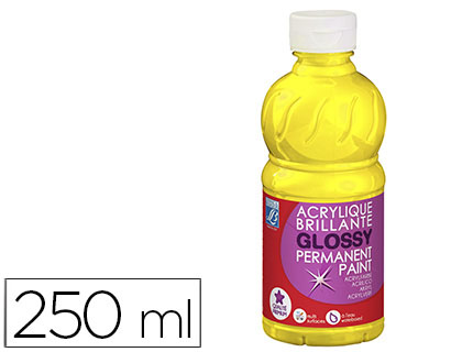 PINTURA ACRILICA L&amp;B BRILLO AMARILLO PRIMARIO BOTE DE 250 ML