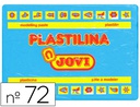 [72-12] PLASTILINA JOVI 72 AZUL CLARO UNIDAD TAMAÑO GRANDE