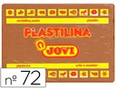 [72-09] PLASTILINA JOVI 72 MARRON UNIDAD TAMAÑO GRANDE
