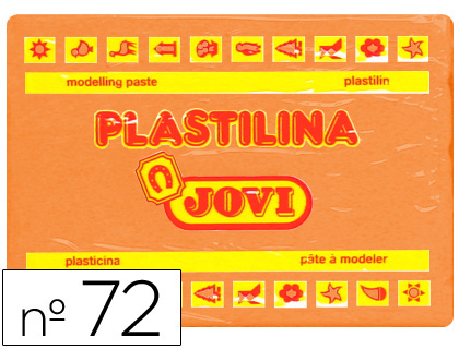 PLASTILINA JOVI 72 NARANJA UNIDAD TAMAÑO GRANDE