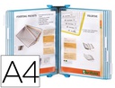 [414171] PORTACATALOGO DE PARED POLIPROPILENO TARIFOLD CON 10 FUNDAS DIN A4 COLOR AZUL