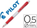 [N185R] PORTAMINAS PILOT SUPER GRIP ROJO 0,5 MM SUJECION DE CAUCHO