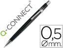 [KF01937] PORTAMINAS Q-CONNECT 0,5 MM CON TRES MINAS CUERPO NEGRO CLIP METALICO
